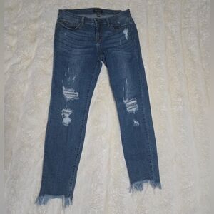 Judy Blue Distressed Straight Fit Jeans Size 30
